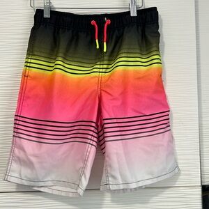 Boys Arizona Jean Co bathing suit size L 14/16 neon